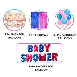 Baby shower kit with baby Foil balloons