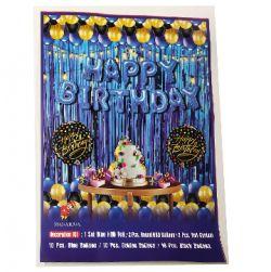 Happy Birthday Decoration Kit set Blue