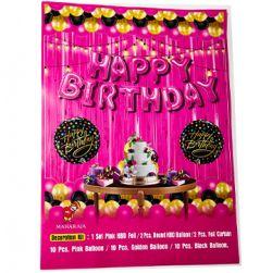 Happy Birthday Decoration Kit set Pink