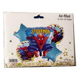 Spiderman theme 5 pc Foil Balloon Set