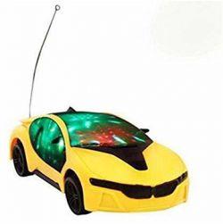 3D LED Light Toy with Remote Control (Yellow)