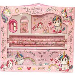 Unicorn & elements pencil set