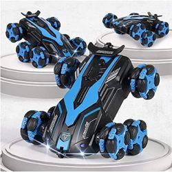 Wheel Remote Control Stunt Car (Blue)