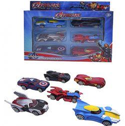 Avenger Car set 6 Pc Mini Racing Cars