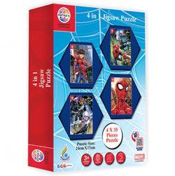 4 in 1 Jigsaw Spiderman Puzzle