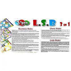 Ludo, Snake & Ladder and Business 3in1 Board Game