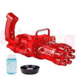 8-Hole Electric Bubbles Gun Red Color