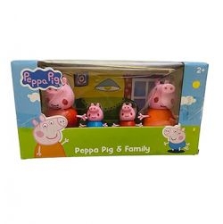 Peppa Family Set of 4, Best Toy Gift for Kids (Multicolor)