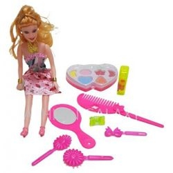 Pretty Girl Doll With Beauty Kit