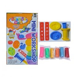 Mini workshop clays & Dough Play Set with Moulds and Accessories for Kids