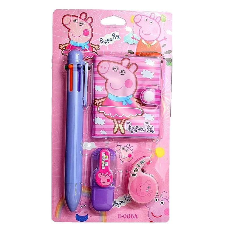 Mini Peppa pig stationery set - Pink | School Accessory for Students | Kids School Stationery Accessory | School Accessories
