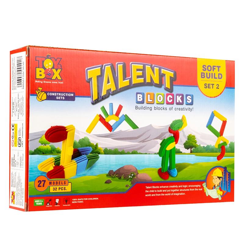 Toysbox Talent Block Soft Building Game | Building Blocks Toy for Kids | Construction Set Learning Toy | Building Blocks