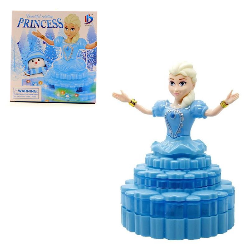 Frozen Princess Elsa Musical Rotating Doll-3D Lights