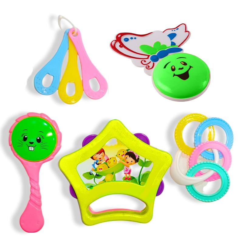 Little doll rattle 5 pc (Multicolor)