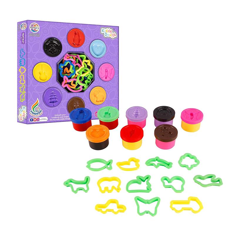 Ratnas Fantasy Dough Clay 8in1 - Multicolor Clay Set | Art & Craft Kit for Kids | DIY Creative Activity Set | Art & Craft