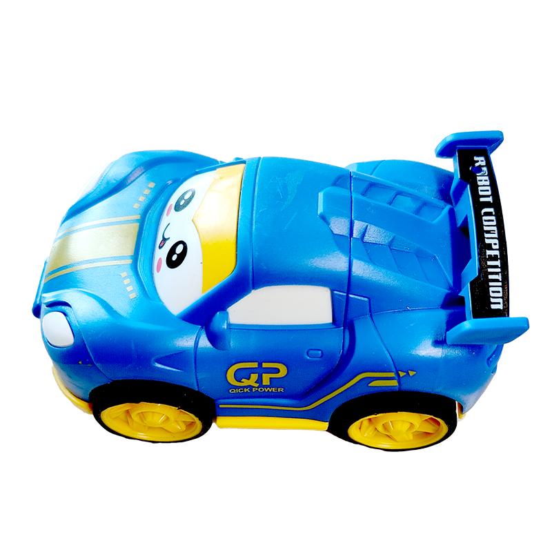 Robot Car Mini Racing Converting Car (blue)