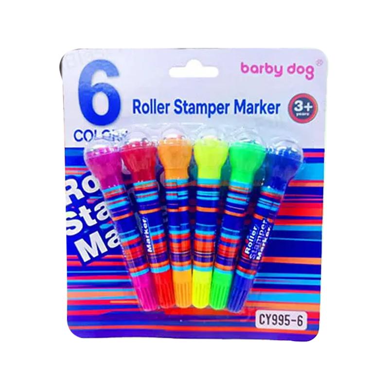2 in 1 Roller Stamper and Marker Pen with Water-Based | Art & Craft Kit for Kids | DIY Creative Activity Set | Art & Craft
