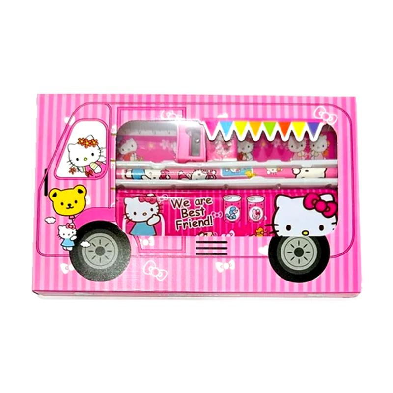 Hello kitty stationery kit for kids - Pink | School Supply for Students | Stationery Set for Kids & Students | School Supplies