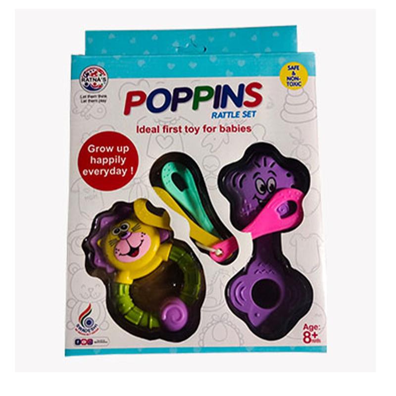 Poppins Rattles Set (Blue)
