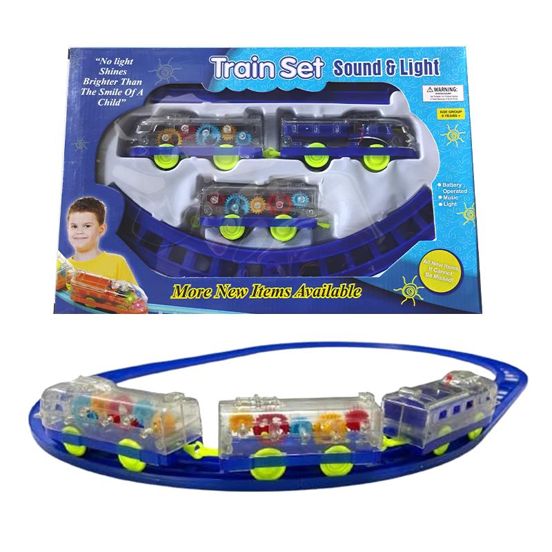 Train Set With Sound & Light (Blue)