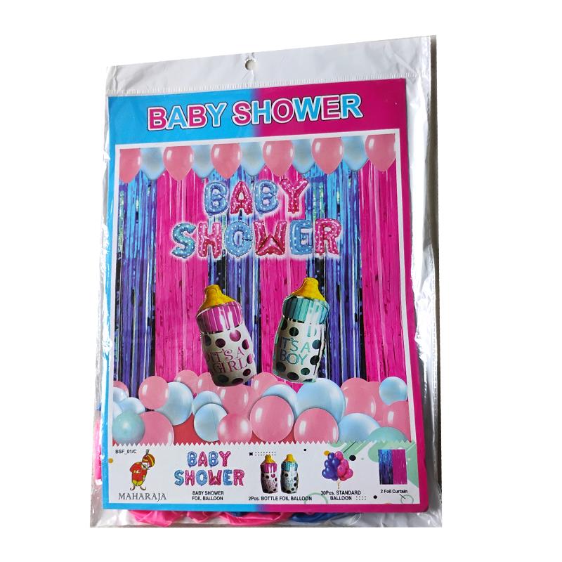 Baby shower kit with bottle Foil balloons