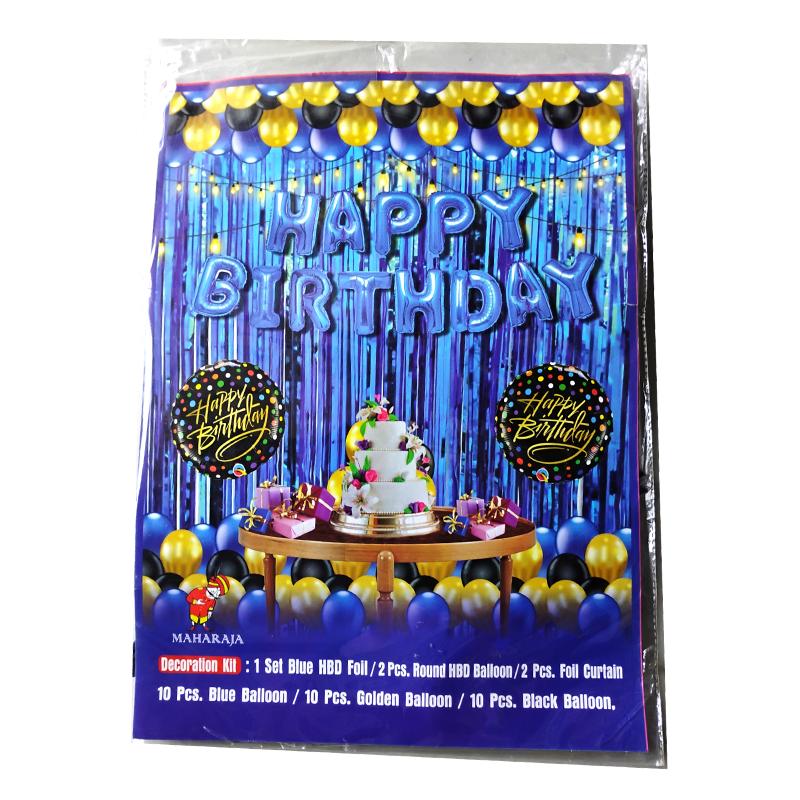 Happy Birthday Decoration Kit set Blue