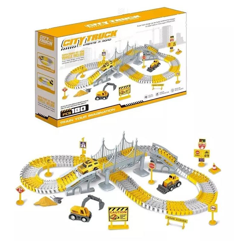 City Truck Create A Road 180 Pcs