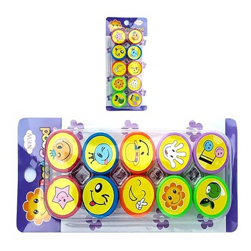 Smiley Emoji Stamps Set