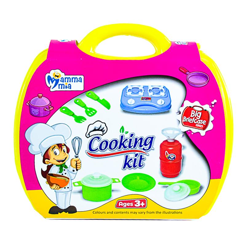 Mamma Mia Cooking kit - Yellow | Role Play Toy Set for Kids | Pretend Play Kitchen Doctor Kit | Role Play