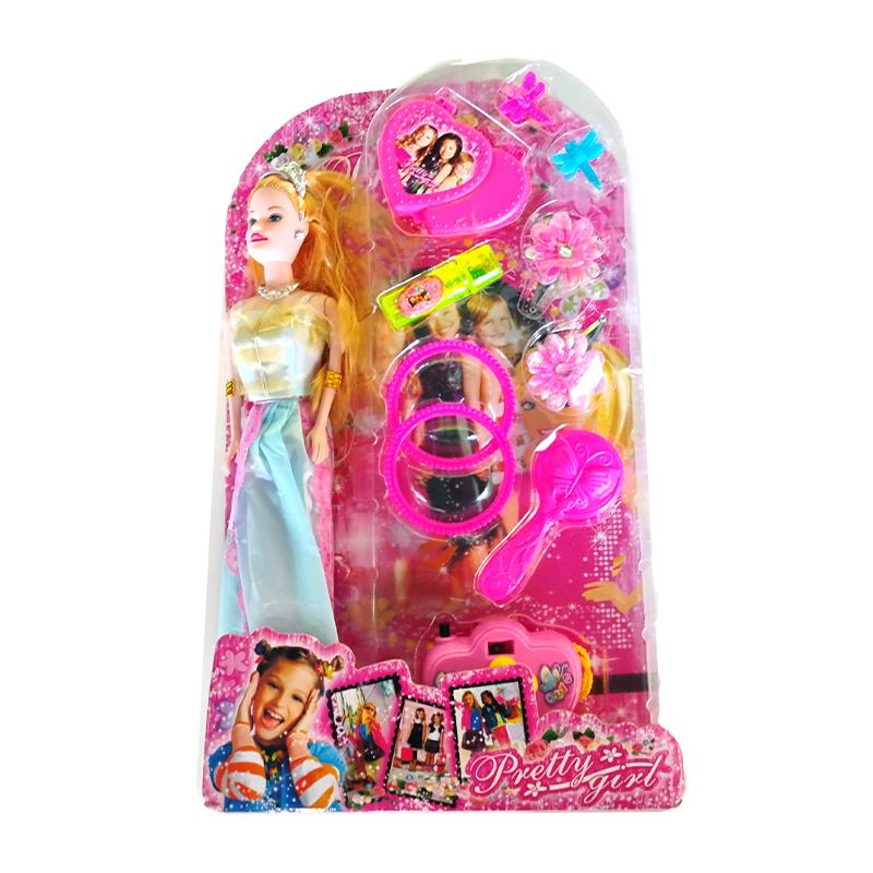 Pretty Girl Doll Set(sky blue)