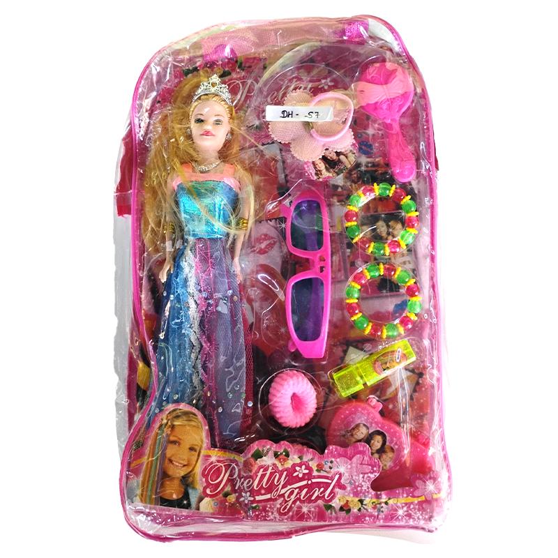 Pretty Girl Doll Set(Blue)