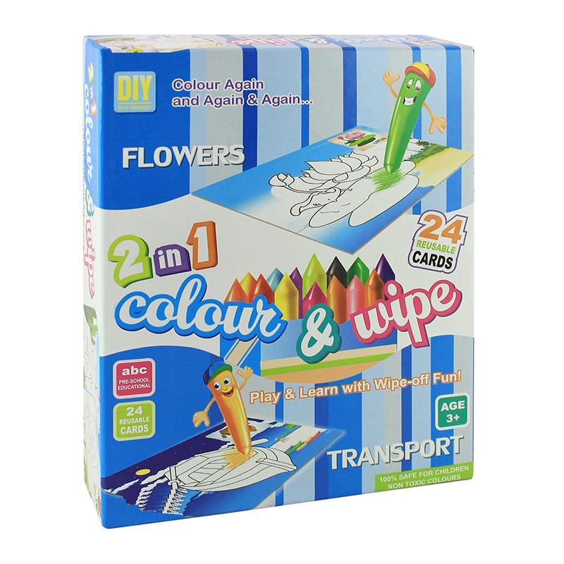 Ekta Colour & Wipe | Art & Craft Kit for Kids | DIY Creative Activity Set | Art & Craft