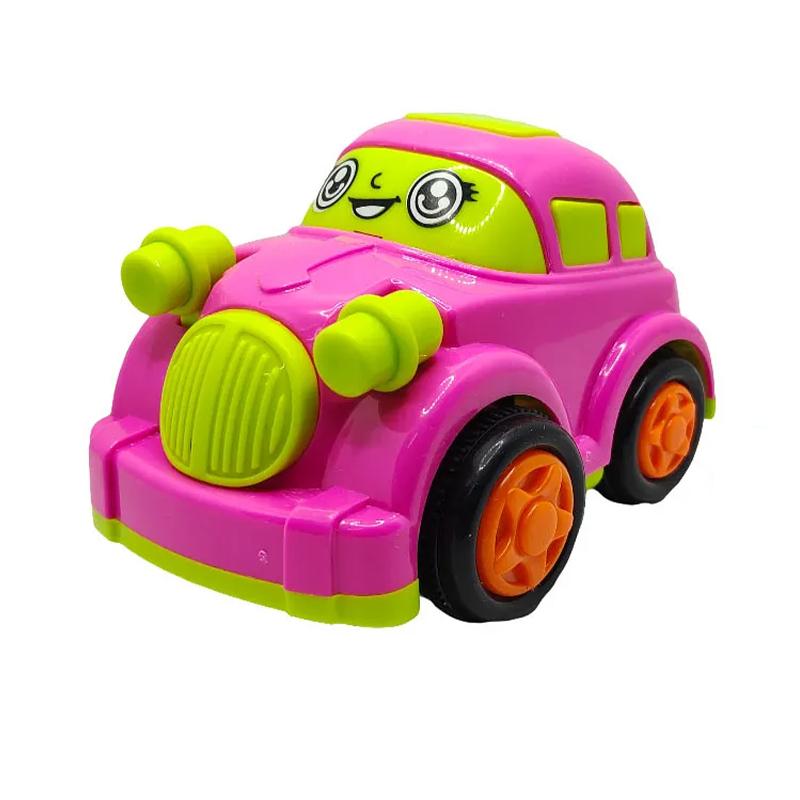 Smile Car Toy Push & Go Car Toy for Kids (Pink) | Toy Car for Kids | Pull Back Diecast Race Car Toy | Toy Cars
