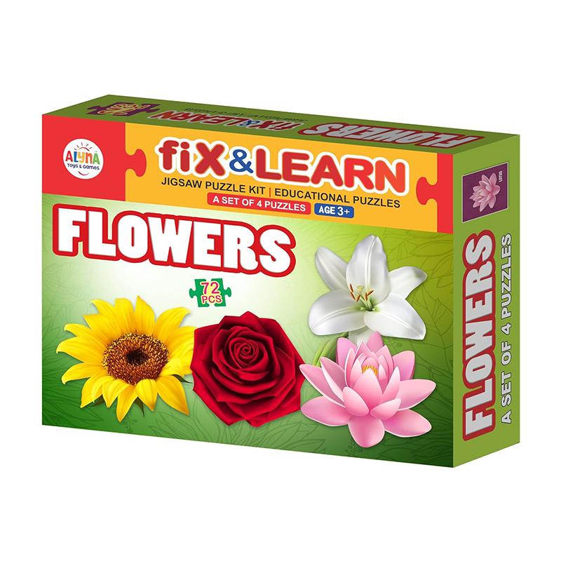 Alyna Fix & Learn Flower Puzzle | Puzzle for Kids | Brain Development Jigsaw Puzzle | Puzzles