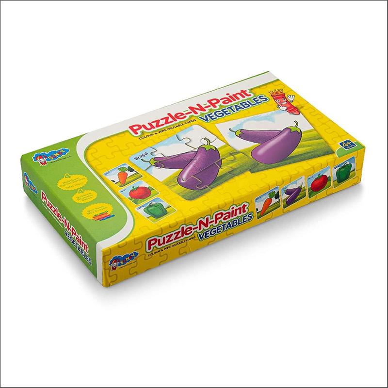 Sunny Puzzle and paint vegetables sunny | Puzzle for Kids | Brain Development Jigsaw Puzzle | Puzzles