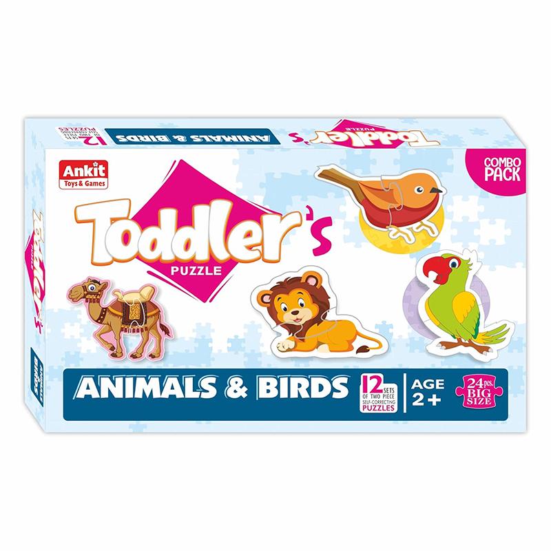 Alyna Ankit Toys & Games Toddler's (Animal & Birds) | Puzzle for Kids | Brain Development Jigsaw Puzzle | Puzzles