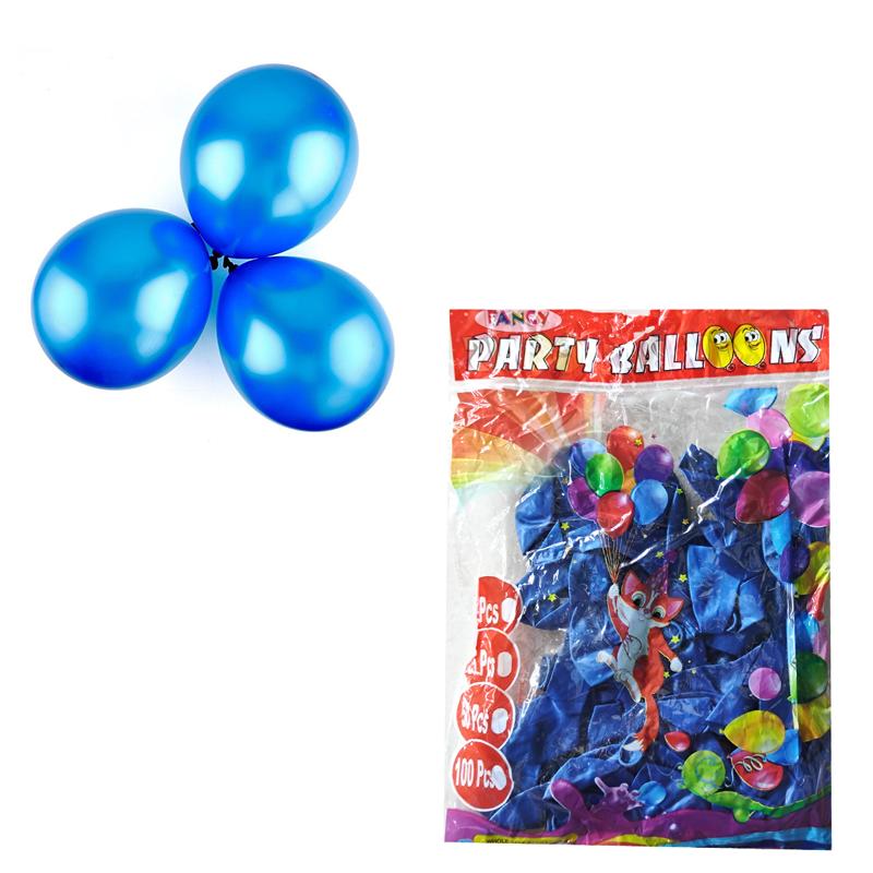 Fancy Metallic Blue Balloon (Dark blue) | Party Balloon Set | Birthday Decoration Balloon Pack | Party Balloons