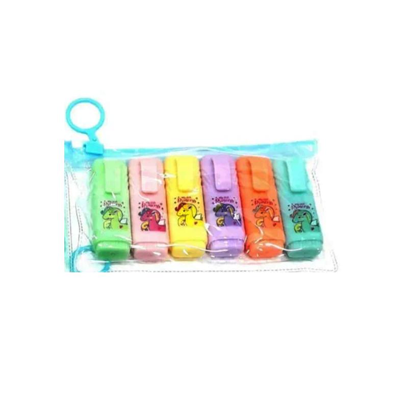 Kids Funny Unicorn Design Highlighter set of 6 (Set of 6, Multicolor)