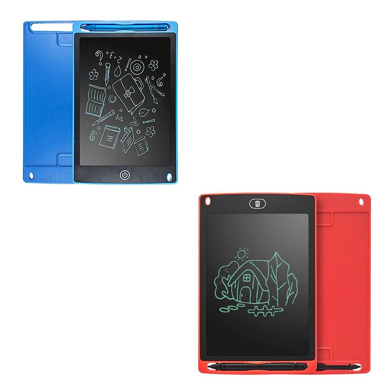 LCD Writing Tablet Blue and Red Combo (Pack of 2)