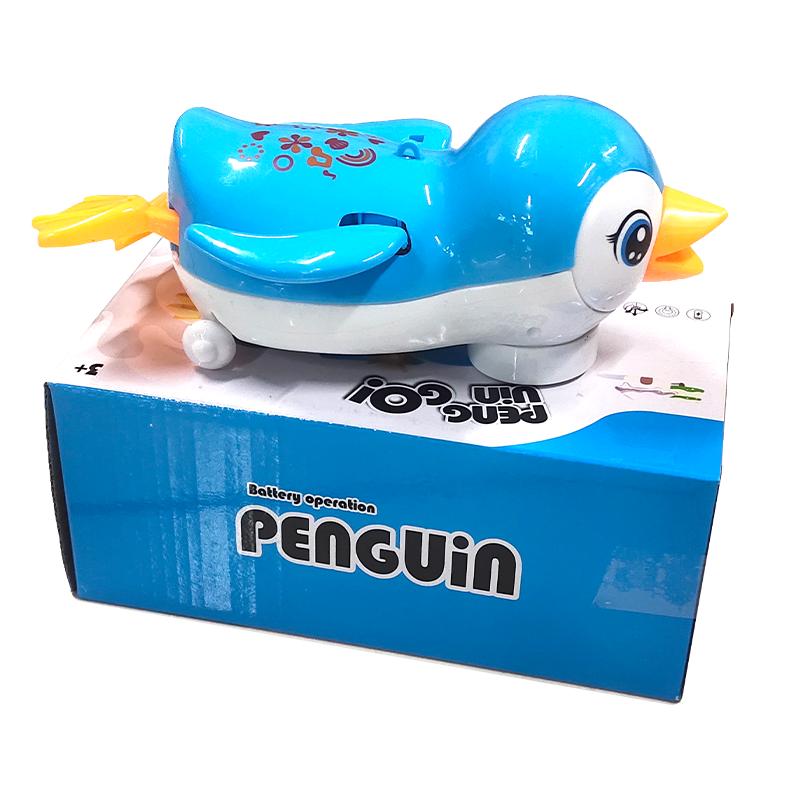 Go Penguin Toy with Light, Music, Bump & go Action for Kids (Blue)