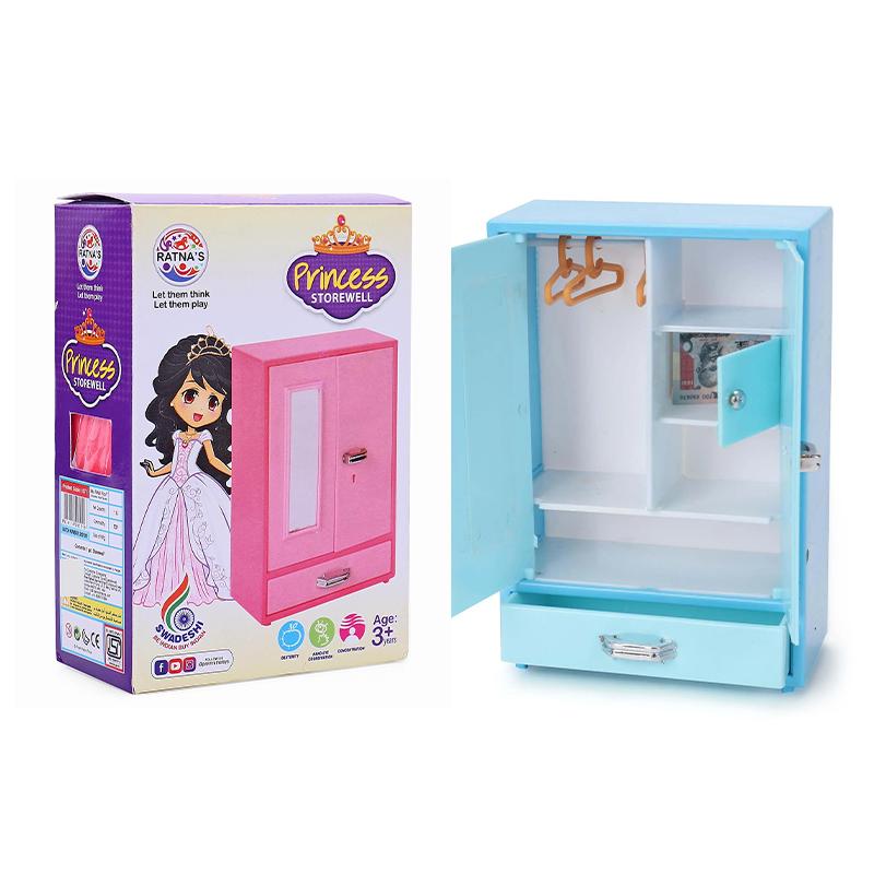 Ratnas Princess Storewell (Blue) | Role Play Toy Set for Kids | Pretend Play Kitchen Doctor Kit | Role Play