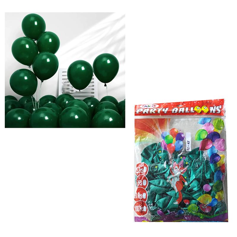 Fancy Dark Green Balloon,big size/ pack of 48 | Party Balloon Set | Birthday Decoration Balloon Pack | Party Balloons