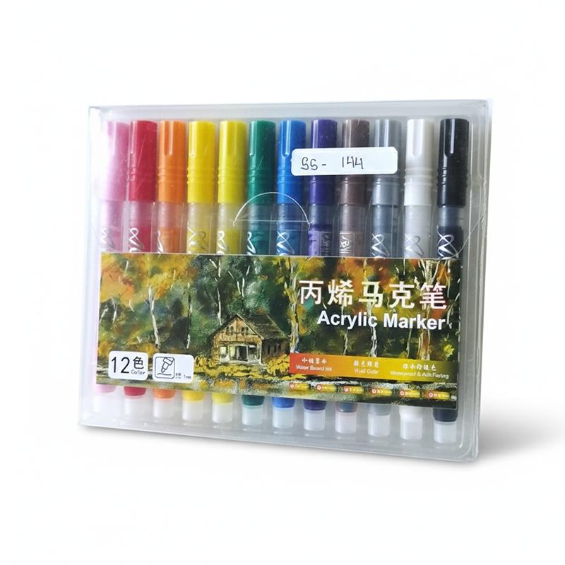 12 pcs Acrylic markers