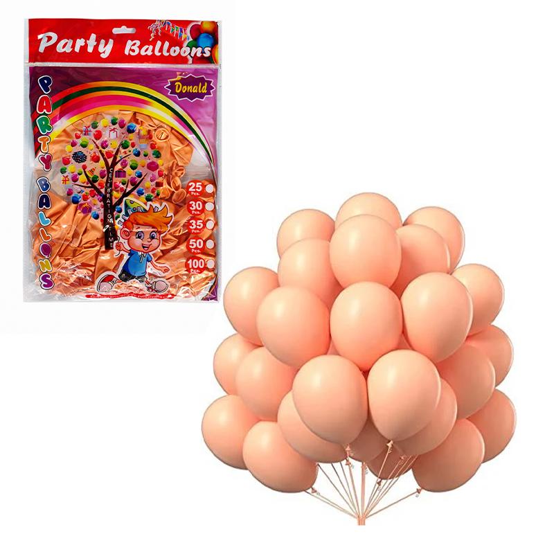 Donald Pastel Peach Birthday Party Balloon - Orange | Party Balloon Set | Birthday Decoration Balloon Pack | Party Balloons