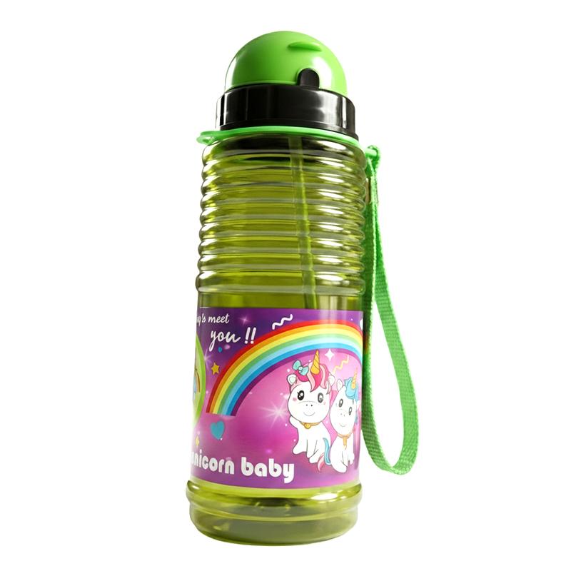 Sunny Unicorn baby bottle - Green | Water Bottle for Kids | Sipper Bottle for School Children | Water Bottles