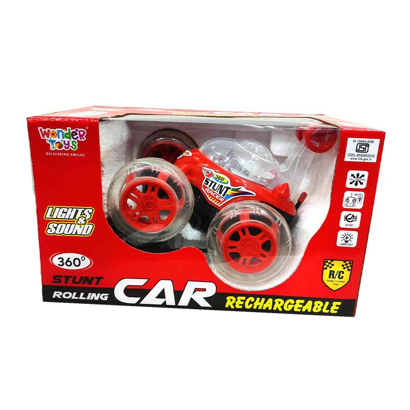 Remote Control Stunt Car (Light & Sound) (Red)