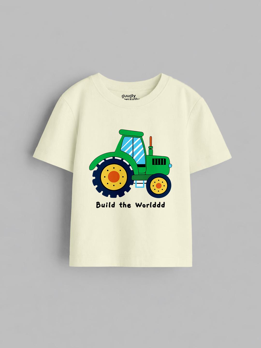 Boys Build The World Tshirt | Guugly Wuugly