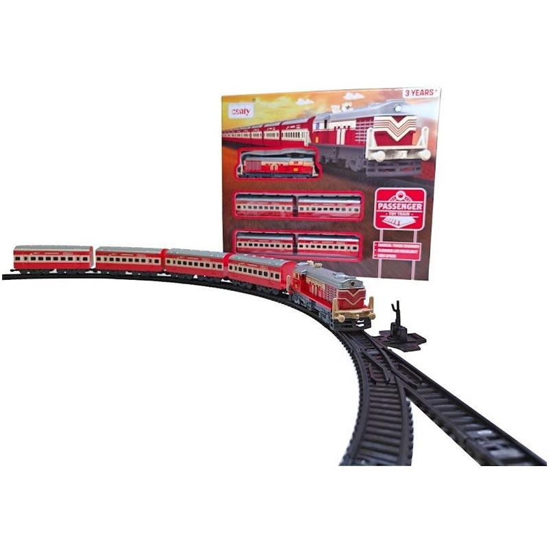 Passenger Toy Train With Track Changer Red (Centy)