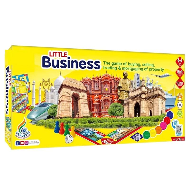 Ratnas Little Business Coins 5 in 1 for Young Businessman game | Board Game for Kids & Family | Strategy Fun Indoor Game | Board Games