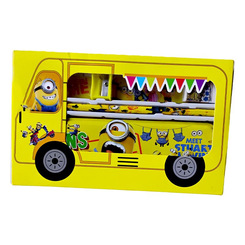 Minions stationery kit for kids - Yellow | School Supply for Students | Stationery Set for Kids & Students | School Supplies